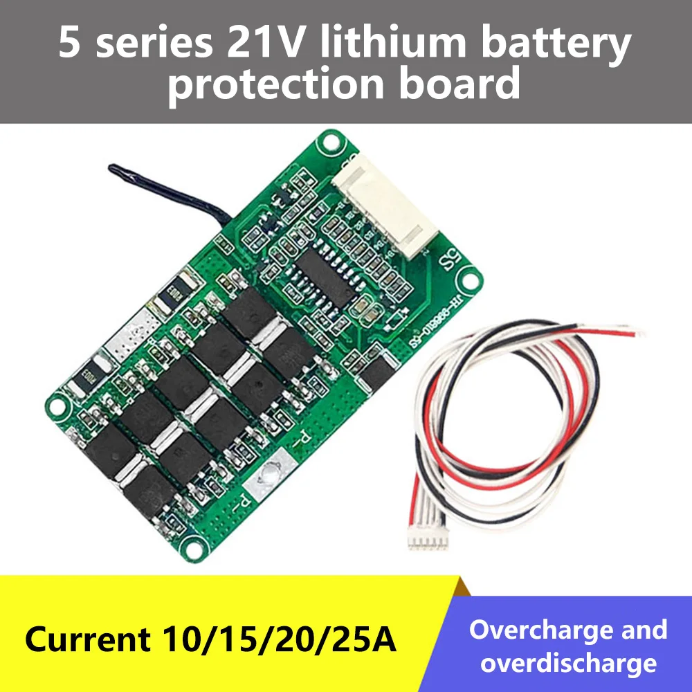 Imagem -03 - Bms Bateria Li-ion de Lítio 18650 Carregador Placa de Proteção 48v 21v Circuito de Proteção Celular 5s 6s 10a 15a 20a 25a 30a 40a 50a 80a