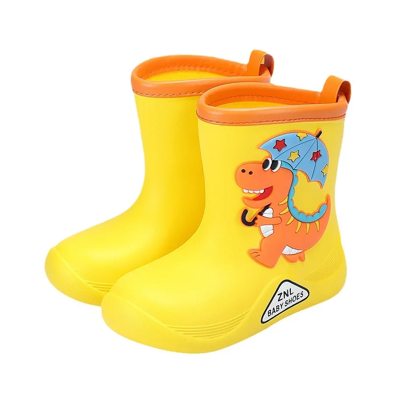 Botas De LluviaCartoon Kids Rain Boots Four Seasons Cute Infant Boot Anti Slip Rubber Boots for Kid Wram Boy Water Boot Kid Shoe