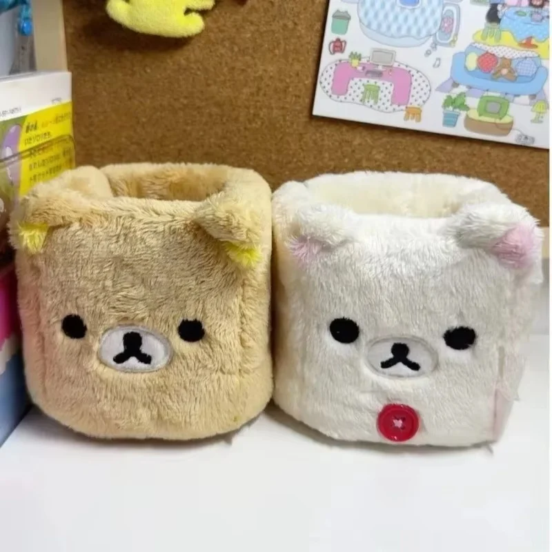 Image of Bestseller Kawaii Bär Rilakkumas Aufbewahrungsbox Desktop-Stifthalter Make-up-Pinsel-Aufbewahrung Verschiedenes Aufbewahrungsgefäß Niedliches Mädchen-Spielzeug Geschenke