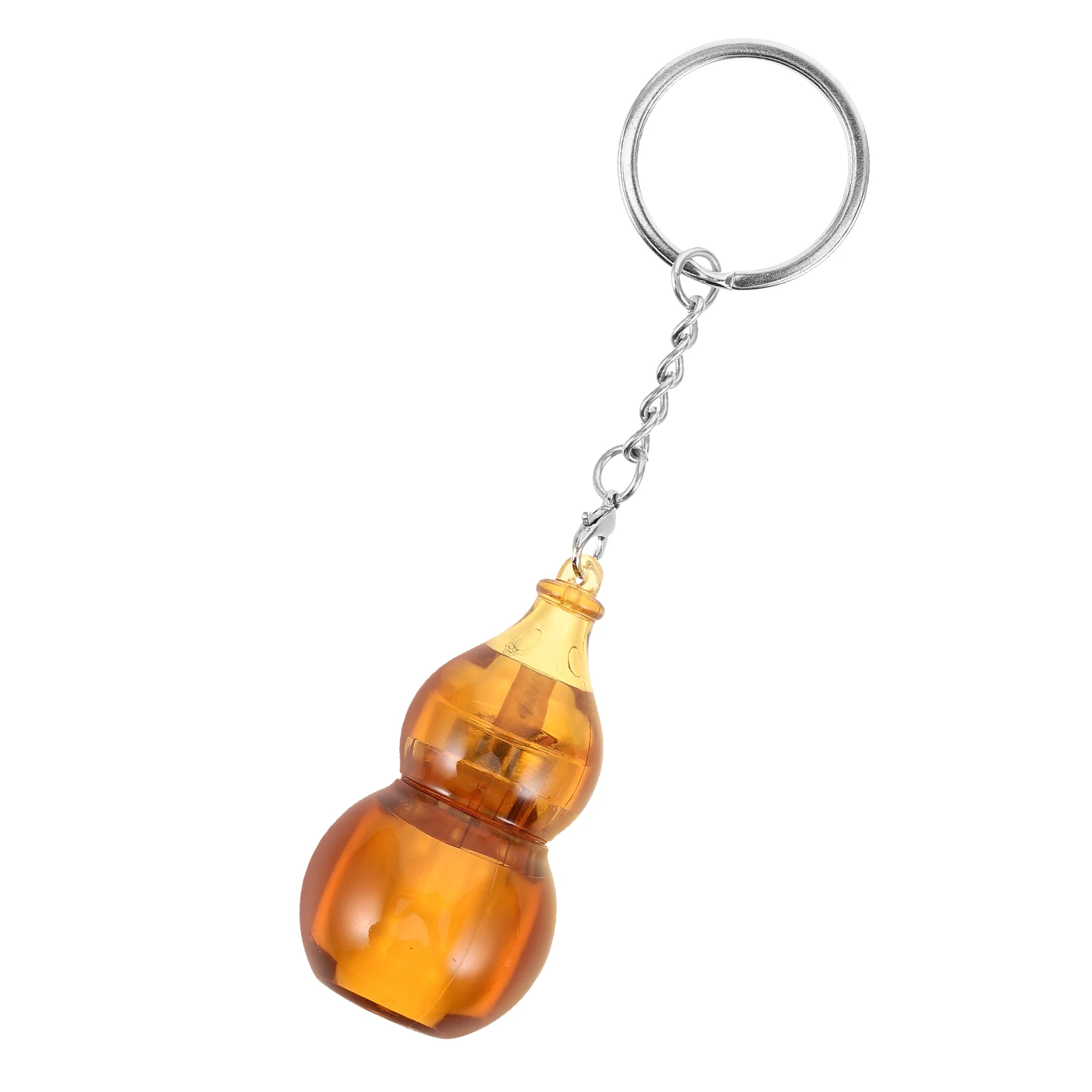 

Fingertip Gourd Slider Fidget Keychains Yellow Plastic Toys Portable Stress Relief Sensory Desk Toys for Men Office Use