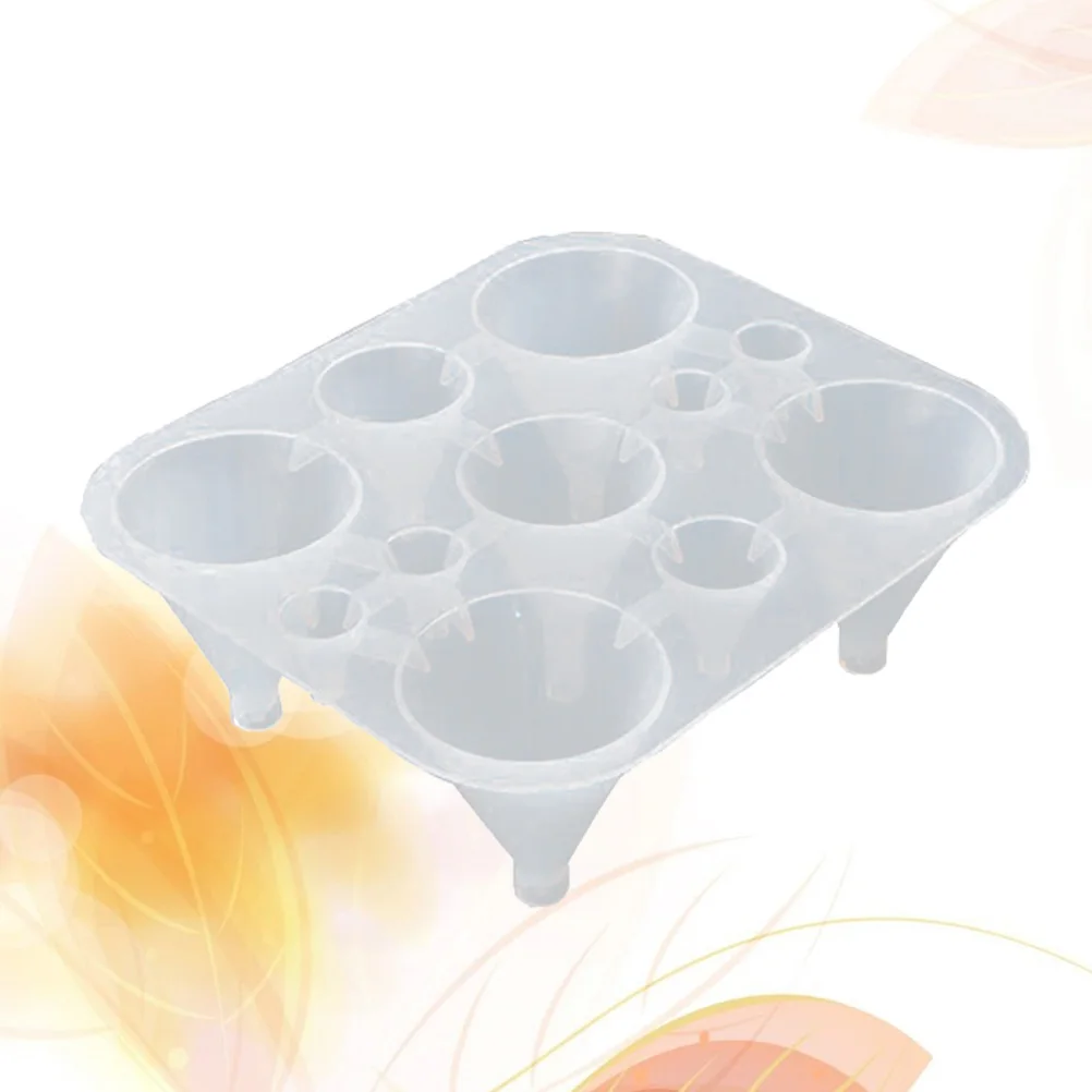 

Silicone Cone Shape Mold 11 Grid for DIY Crystal Epoxy Craft Projects Soap Storage Container Baking Fondant Chocolate Ice
