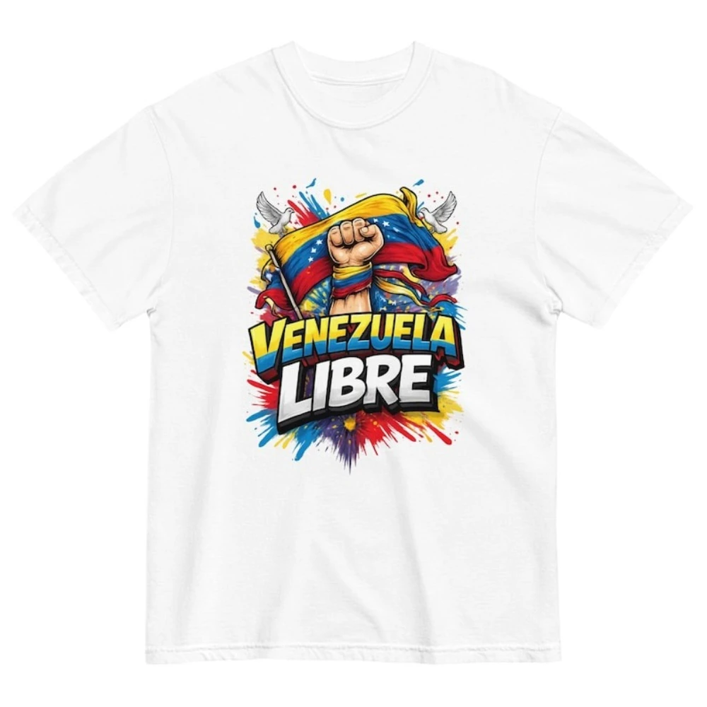 Astra Styles Venezuela Libre T-shirt Freedom Venezuela Shirt Protest Activity Attire Men Women Unisex Streetwear Printed Tops