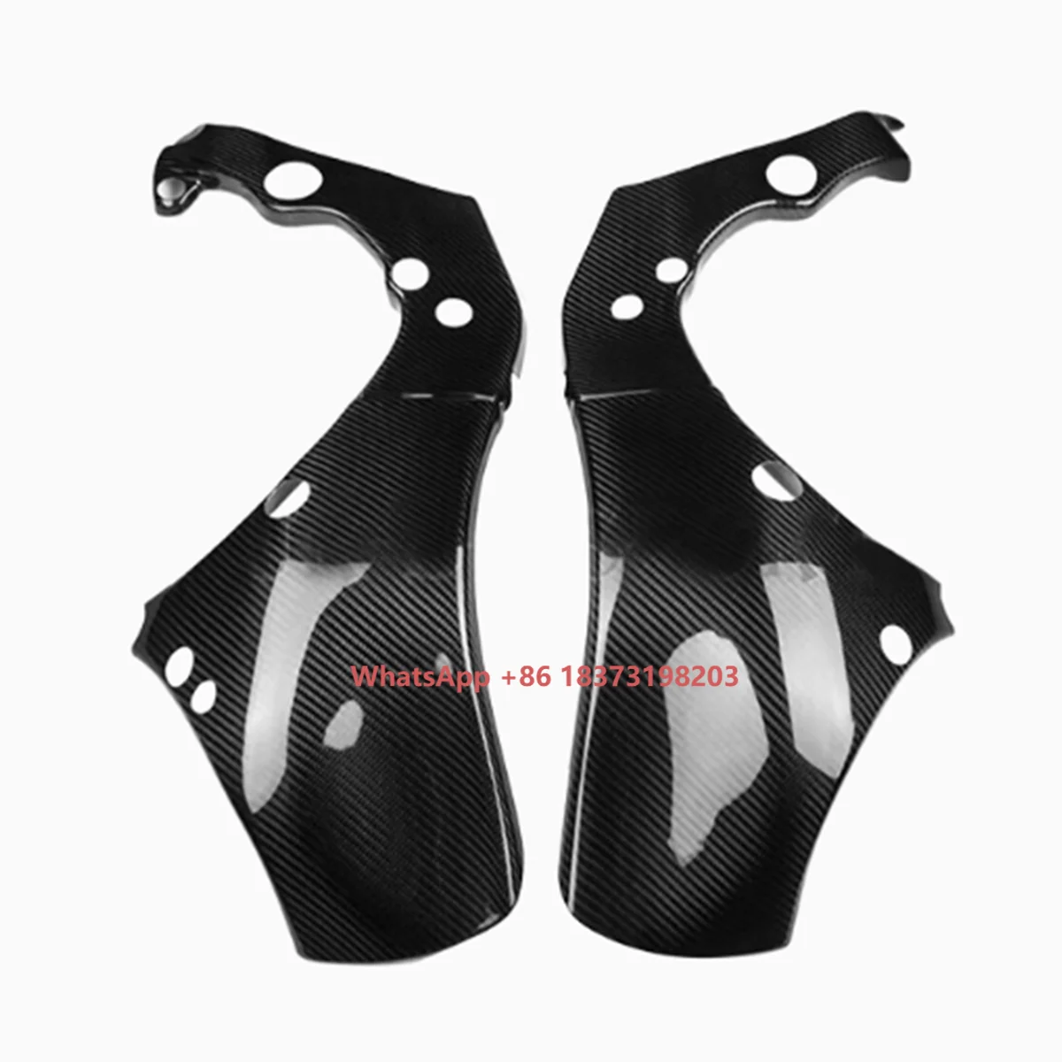 

For Kawasaki Ninja ZX10R 2019 2020 2021 2022 2023 2024 3K 100% Dry Carbon Fiber Motorcycle Fairing Frame Cover Side Panels
