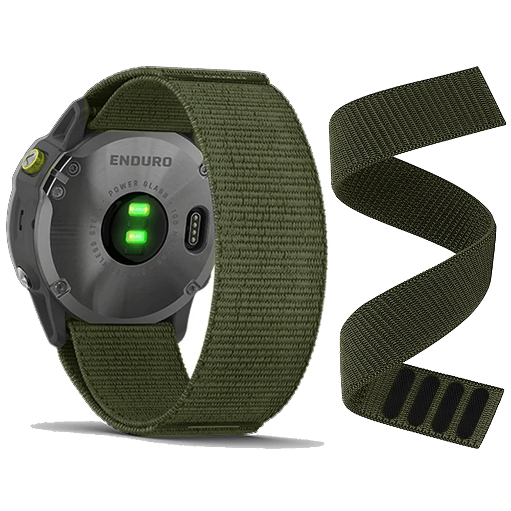 26 22mm Nylon-Armband für Garmin Tactix 8 7 Pro Delta Bravo Uhrenband für Quatix 8 47mm 51mm AMOLED QuickFit Sport Gewebtes Armband
