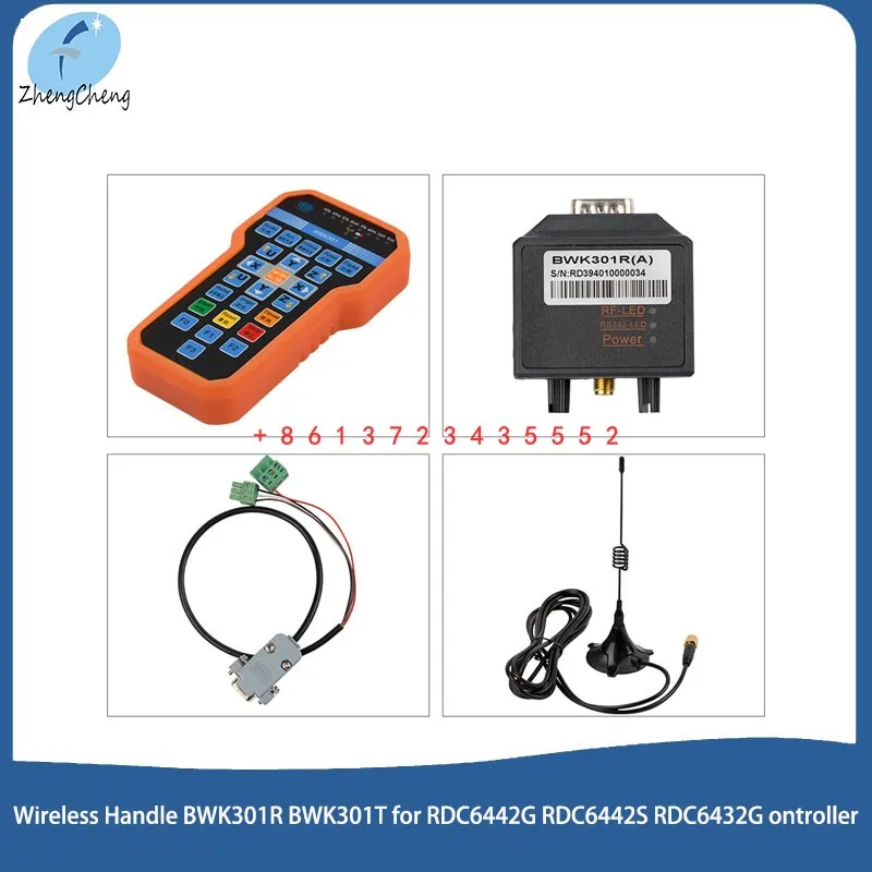 CNC Ruida Wireless Operating Handle BWK301R BWK301T for RDC6442G RDC6442S RDC6432G CO2 Laser controller