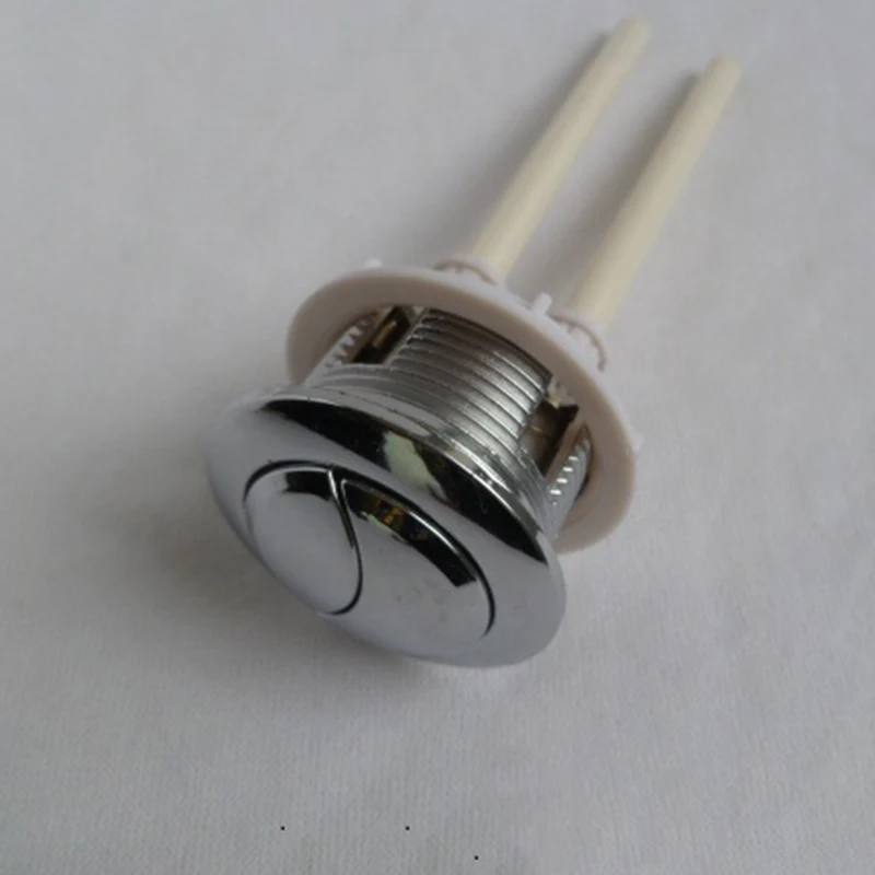 38-45mm Toilet Tank Dual Flush Button Replacement – Chrome-Plated ABS, 100,000 Press Tested, Tool-Free Install