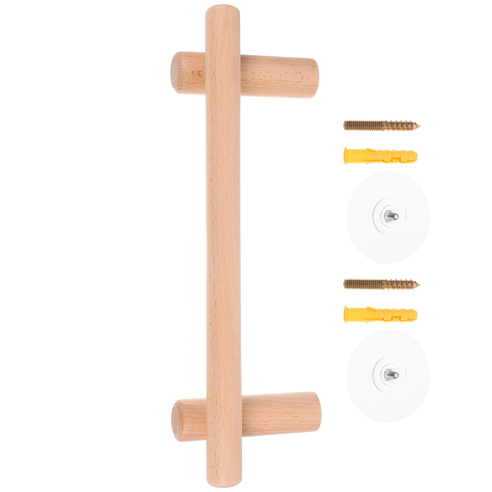 Toallero de pulido de precisión, barra de baño, soporte para colgar, estantes de cocina ordenados, individual de madera