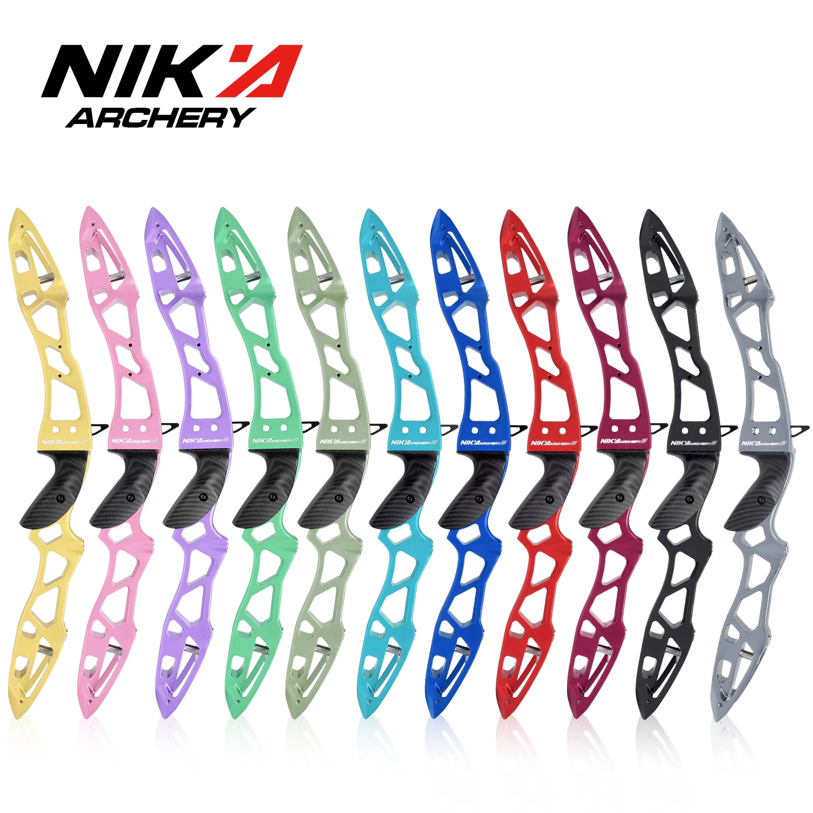 

NIKA Стрельба из лука ET-13 SAILNG 23 дюйма, правая изогнутая подставка для лука ILF, процесс с ЧПУ, изогнутая ручка для лука, подъем для стрельбы из лука