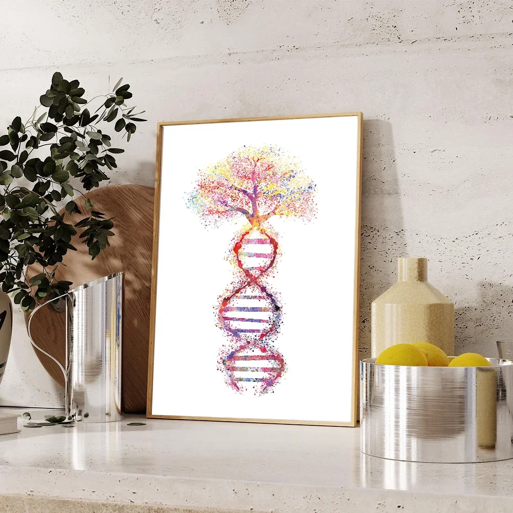 الاسكندنافية بسيطة جدار الفن تشريح الإنسان العمود الفقري القلب الدماغ الهيكل العظمي HD قماش المشارك طباعة غرفة نوم المنزل غرفة المعيشة الديكور #4