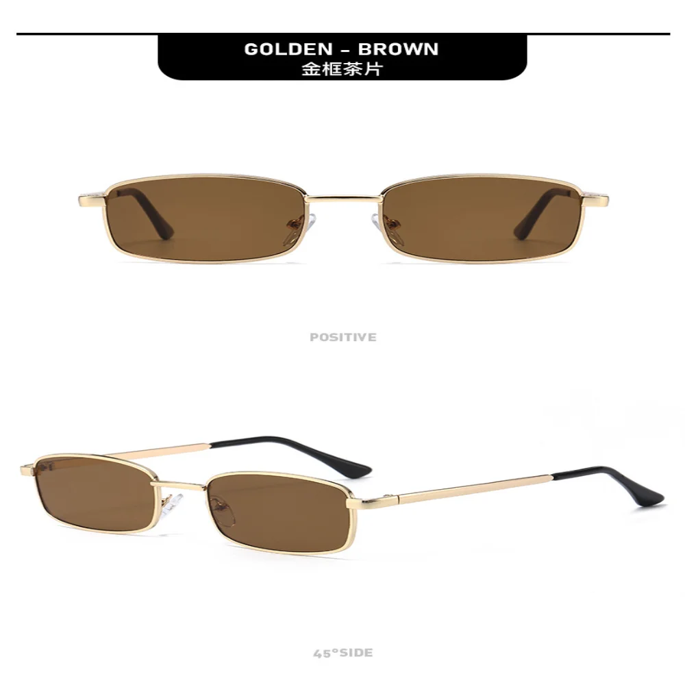 KLASSNUM Neue kleine Metall-Sonnenbrillen für Damen und Herren, trendige Retro-Brillen mit quadratischen und runden Rahmen, UV400-Brillen, Großhandel – Detail 12