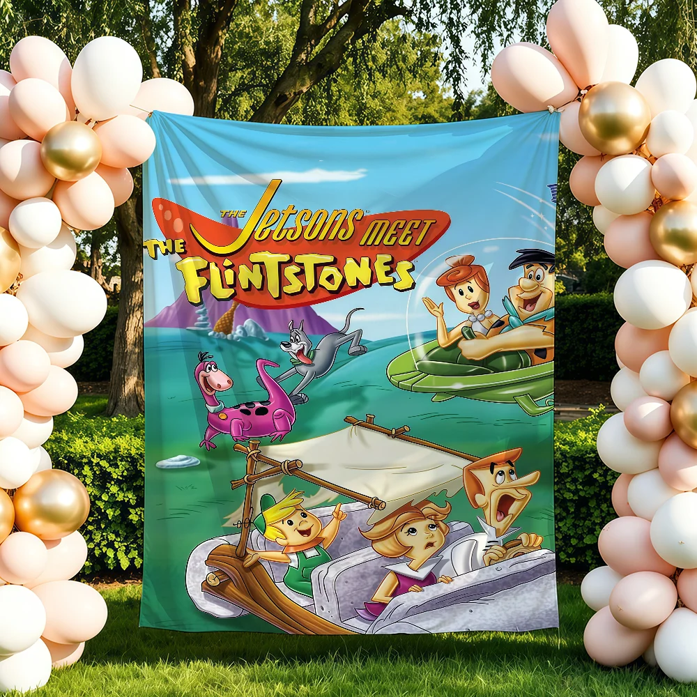 Cartoon The J-Jetsons Flag For Football Festival Halloween Gym Outdoor Garden Sports Party Gift Decor Banner