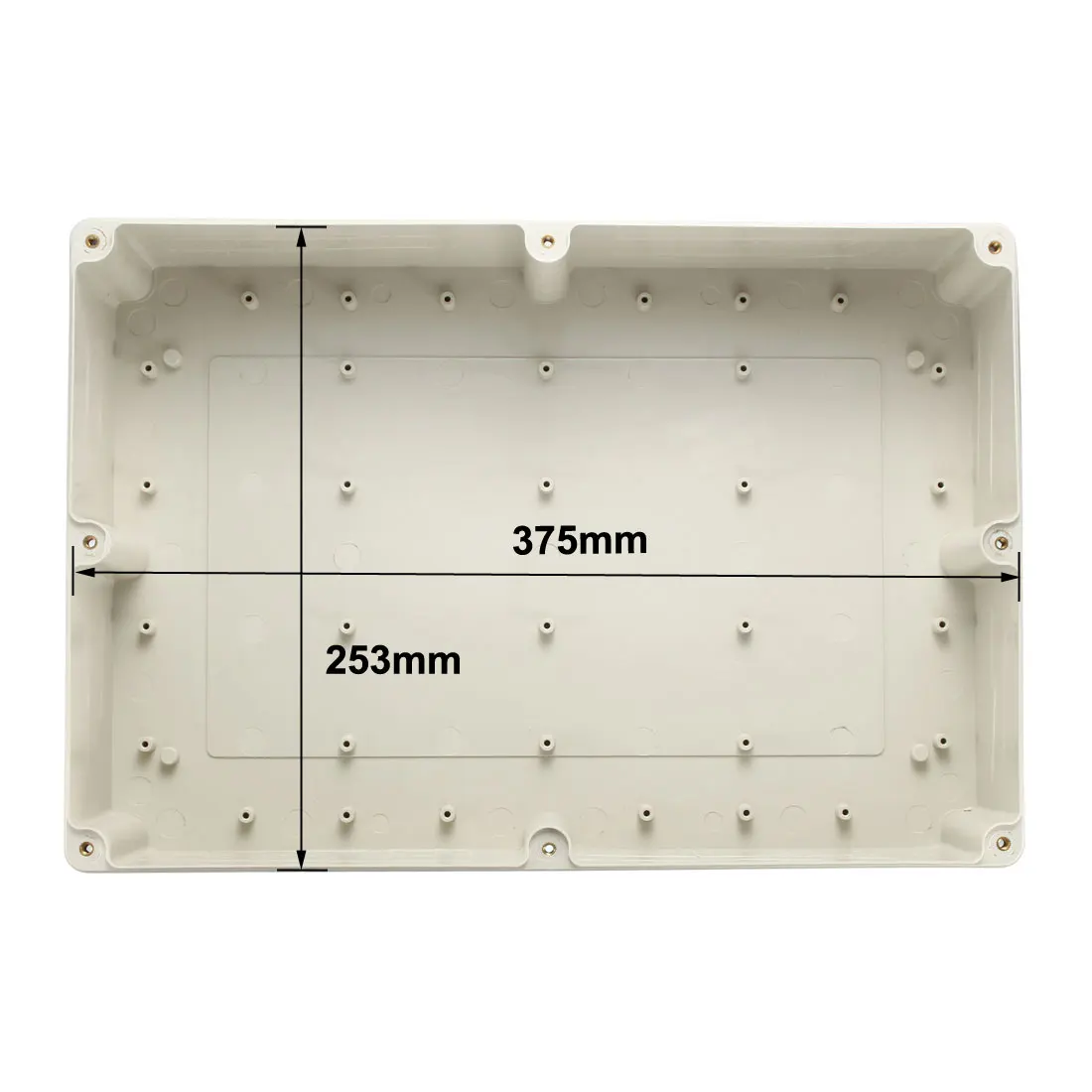 380x260x105mm Waterproof Plastic Enclosure Box Electronic IP65 Project Instrument Case GraySealed ABS DIY Junction Box Enclosure