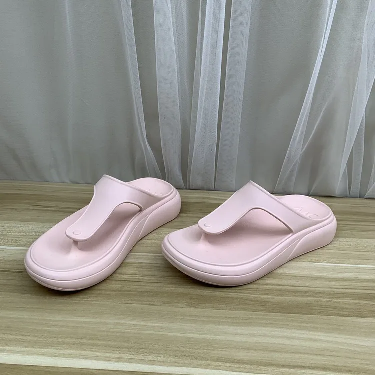 

Thick Heel Slip-On Sandals Breathable Sporty Casual Crossbody Slippers Summer Flat Bottom Plastic up up down down