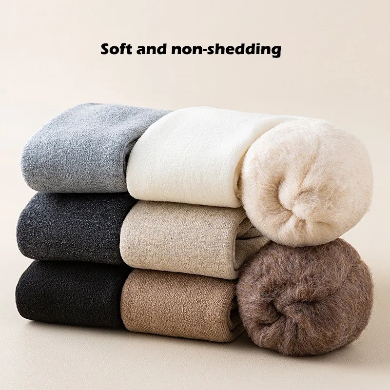 الرجال الحرارية فوق جوارب طويلة شتاء دافئ صوف مبطن الفخذ العليا الجوارب الصوف مزيج تنفس الجوارب الطويلة للطقس البارد