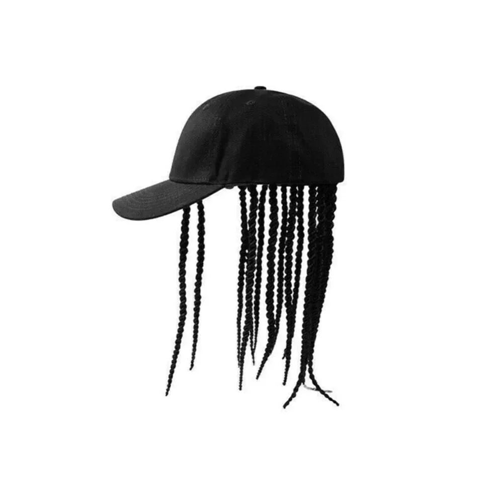 Sommer Unisex Dame Männer Baseball Kappe Hut Mit Dreadlocks Perücke Hip-Hop Punk Schmutziges Haar Geflecht Visiere Hüte – Detail 9