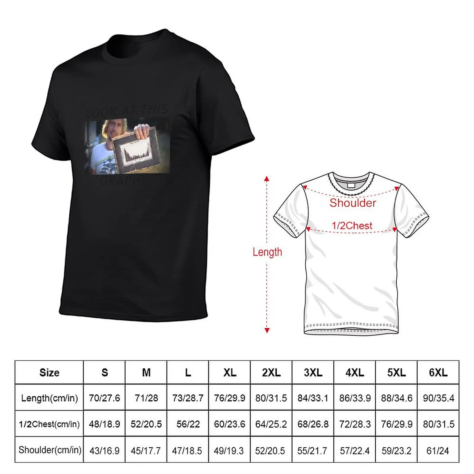 Look at this graph T-Shirt plain man t shirt summer top t shirts for men graphic