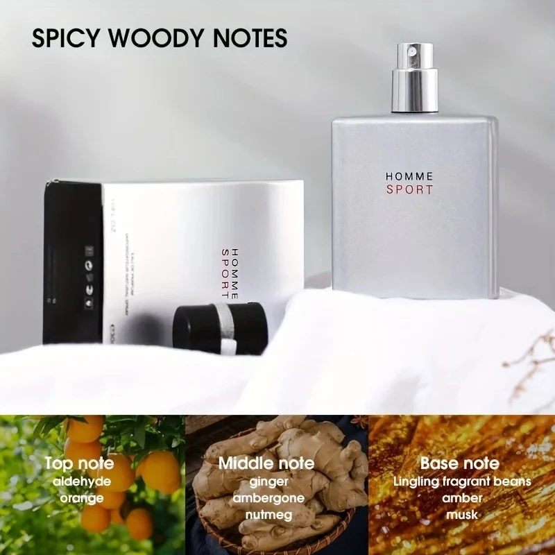 【الأفضل بائع】رجل Homme Sport EDT، عطر طازج طويل الأمد، كولونيا فاخرة للرجال، هدية مثالية له، شحن مجاني الولايات المتحدة الأمريكية #4