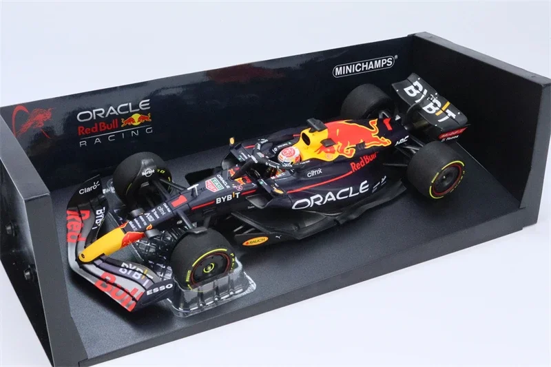 MINICHAMPS-Carro modelo fundido, RACING RB18 #1 MAX VENCEDOR DUTCH GP, 1:18, 2022