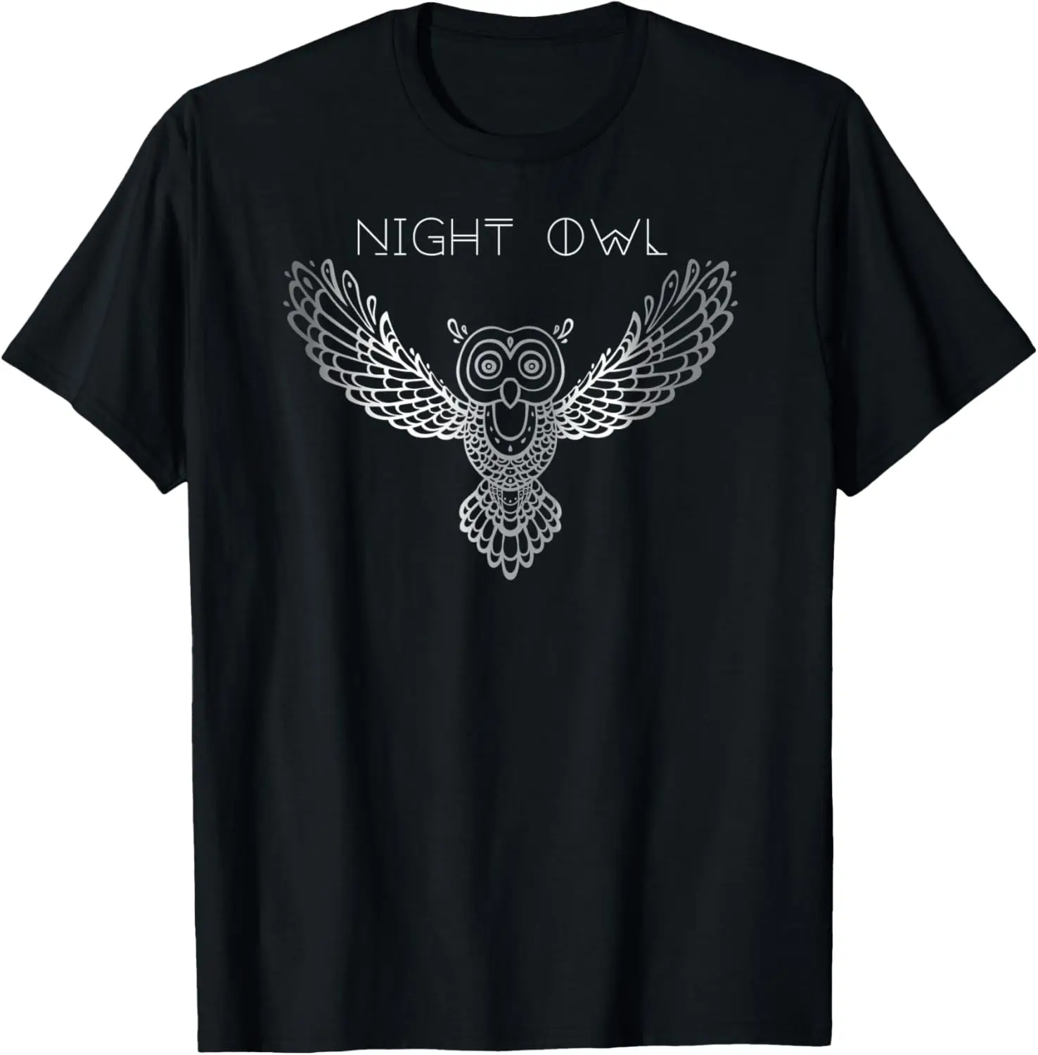 

Футболка с рисунком Night Owl для мужчин и женщин, 100% хлопок
