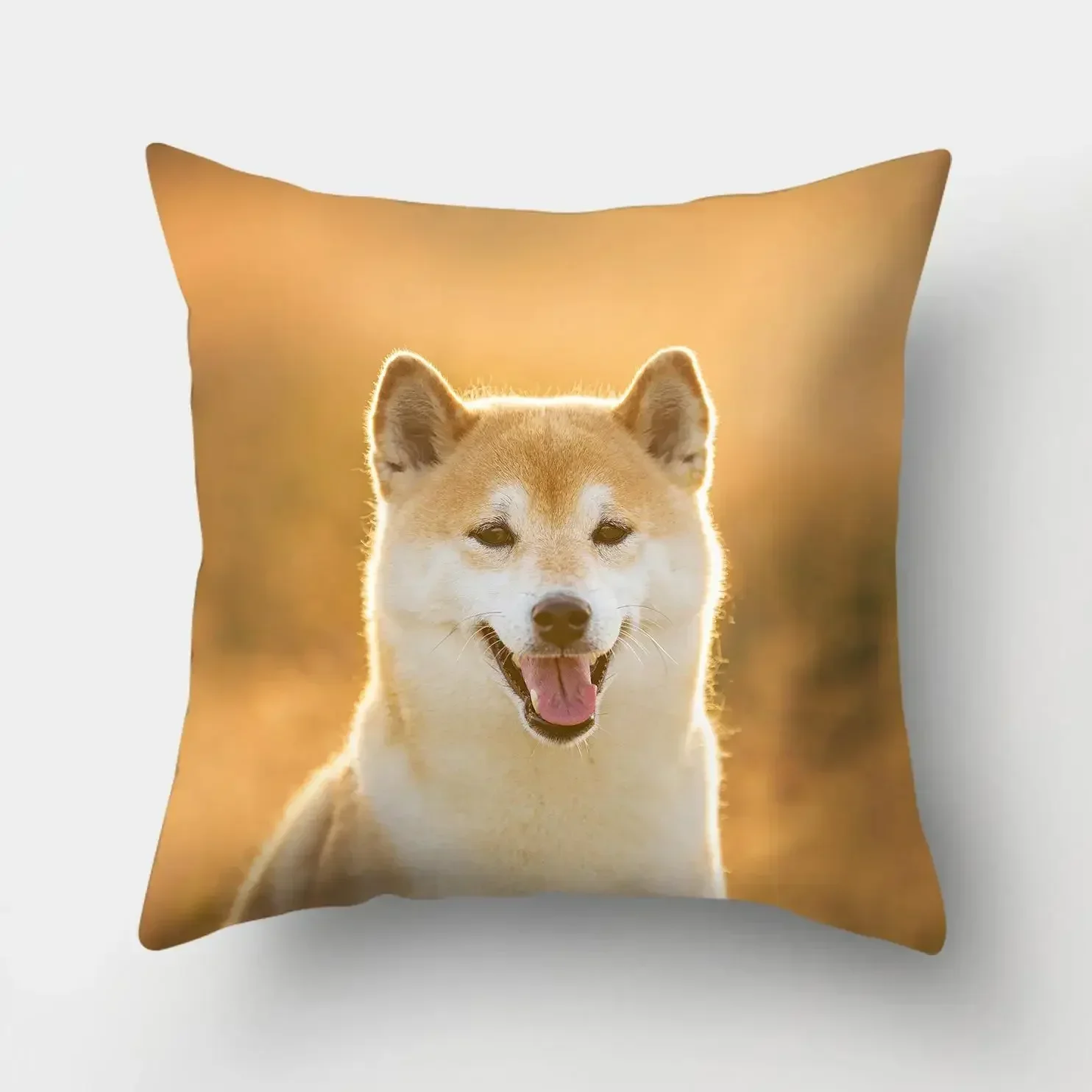 45x45cm Pillowcase Cute Welsh Corgi Pembroke Dog Cushion Cover Pillow Case Home Decor Animal Pillow Case Sofa Car