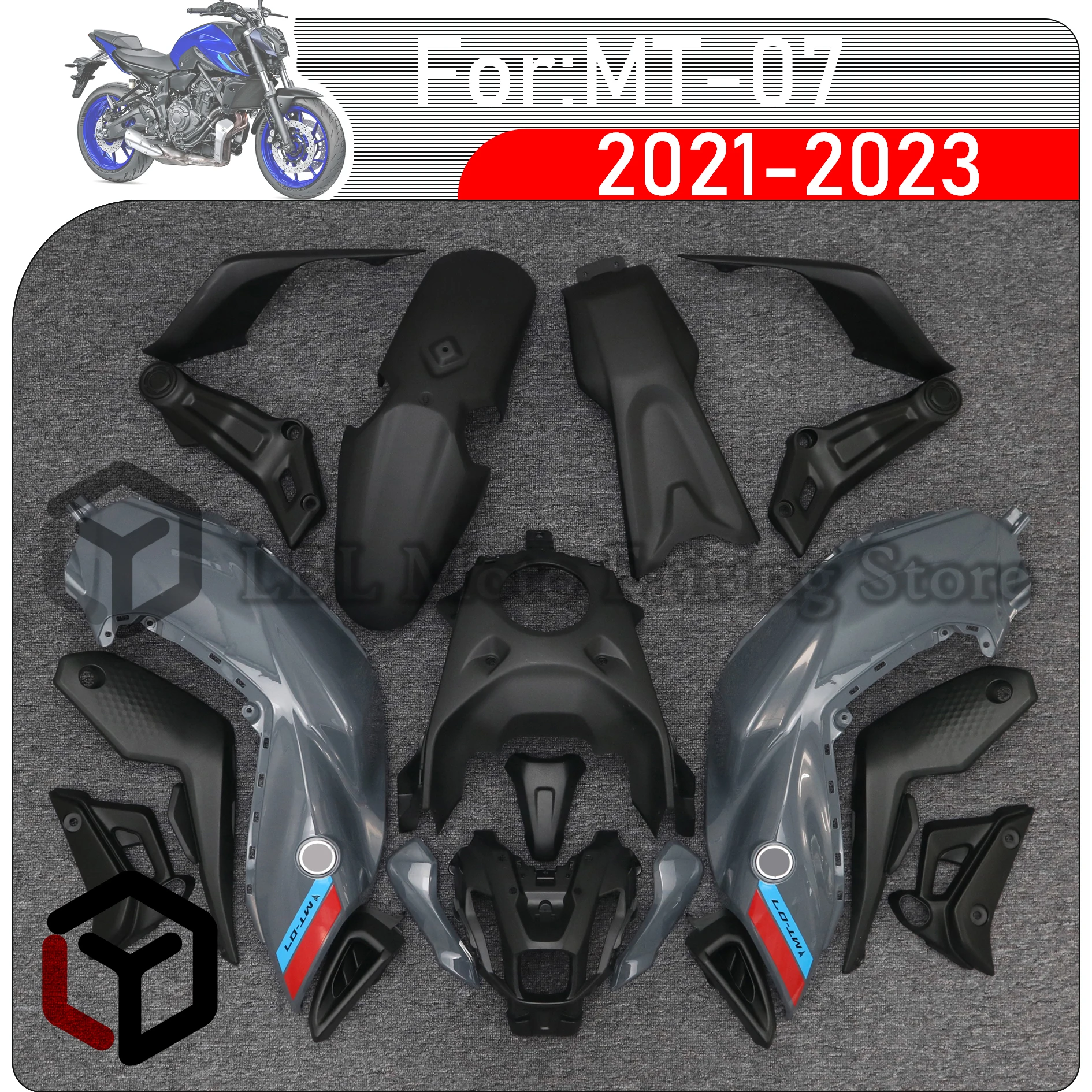 

For YAMAHA MT07 MT-07 MT 07 2021 2022 2023 Motorcycle Full Body Fit Fairing For Yamaha FZ 07 MT07 MT 07 2021 - 2023 Full Fairing