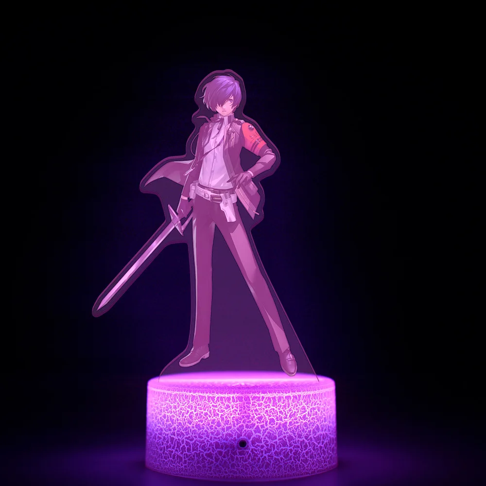 Kawaii ضوء الليل لعبة الاكريليك الكرتون المحيط الشكل أحادية اللون ضوء التحكم عن بعد 16 لون ضوء الليل الأطفال هدية #5