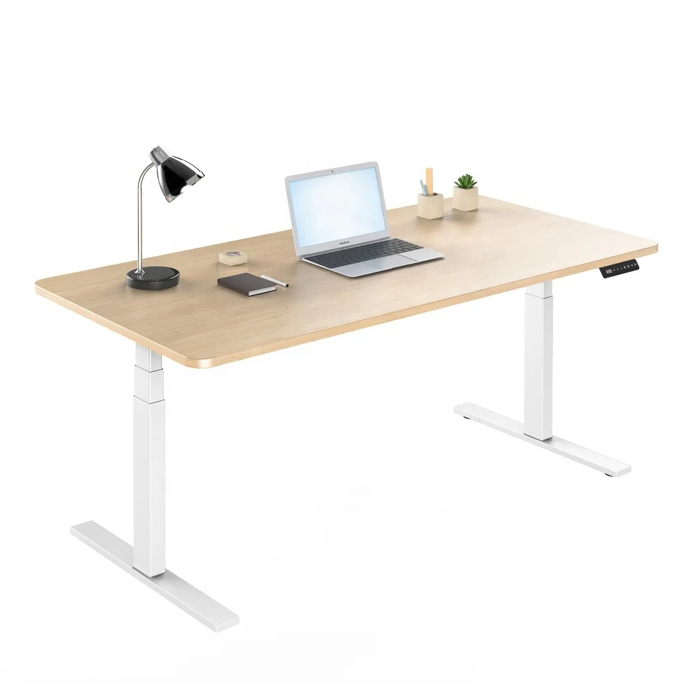 

High Quality Ergonomic Modern Office Computer Table Sit Stand Desk Dual Motor Standing Desk Electric Height Adjustable Desk