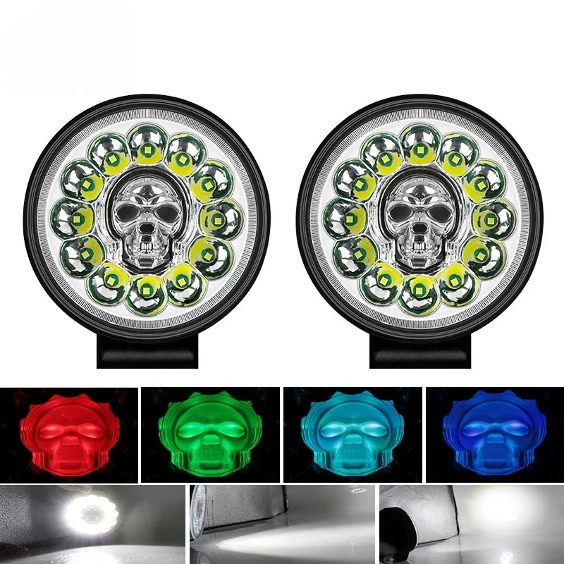 

Фонарь для крыши с большим цветным черепом