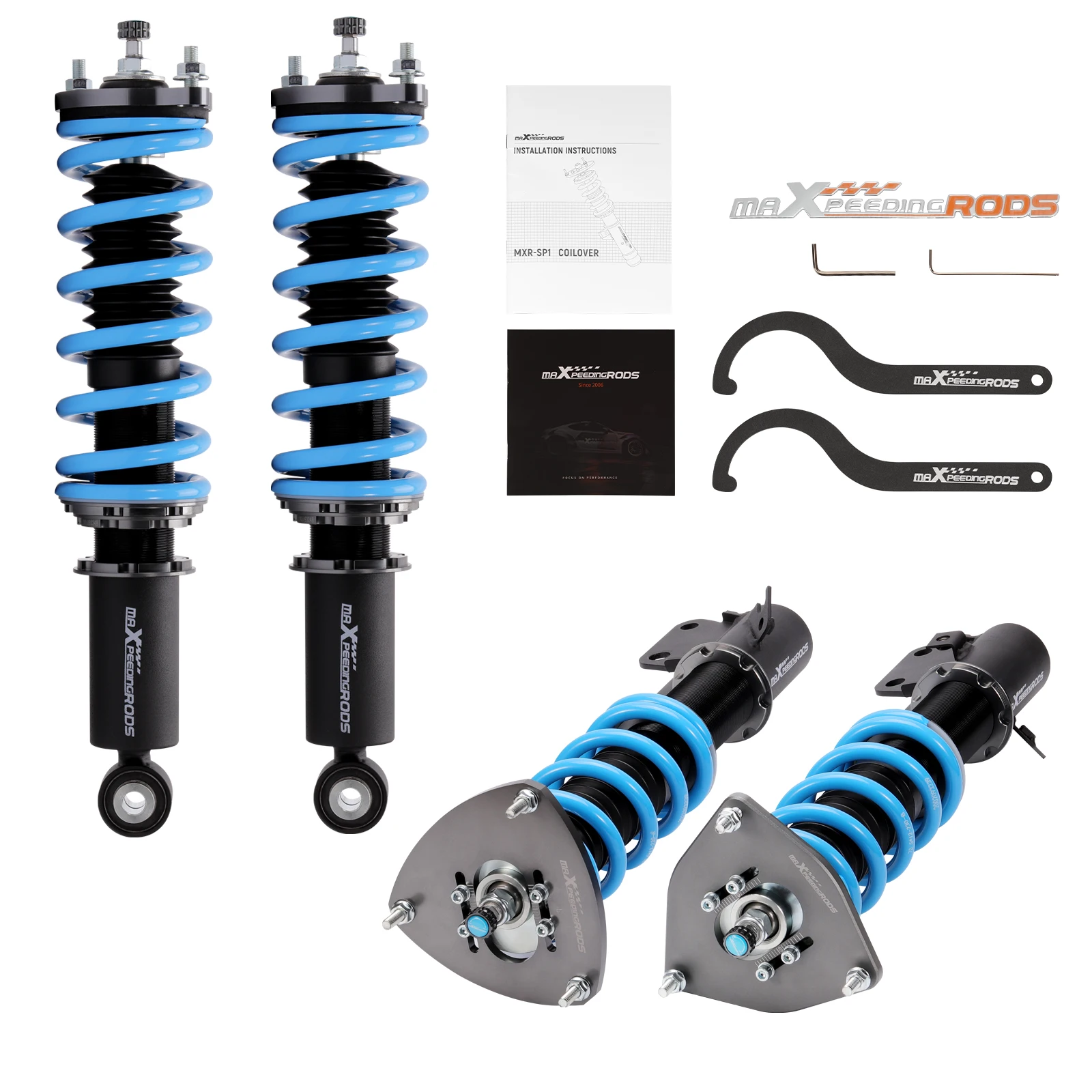 

MaXpeedingrods 24 Clicks Damping Adjustable Coilovers Shock Absorber for Subaru Outback Legacy IV 2003-2009
