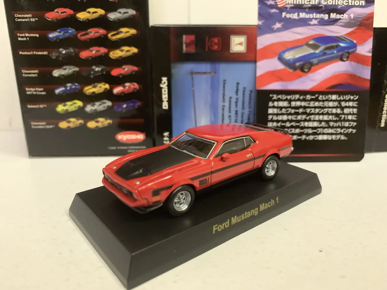 

KYOSHO 1/64 Ford Mustang Mach 1 LM F1 Racing Collection of die-cast alloy car decoration model toys