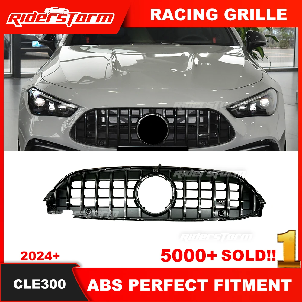 2024+ GT grill for CLE W236 Front Bumper Grill For mercede CLE Class CLE63 Style CLE260 CLE300 GTR Grille CLE Panamerica Grille