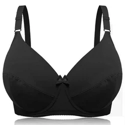 BCHRAYIUP Women's Underwire Non-Padded Plus Size Bra Sexy Minimizer Plunge Soft Cups Bra 36 38 40 42 44 46 48 50 52 54 C DD E F