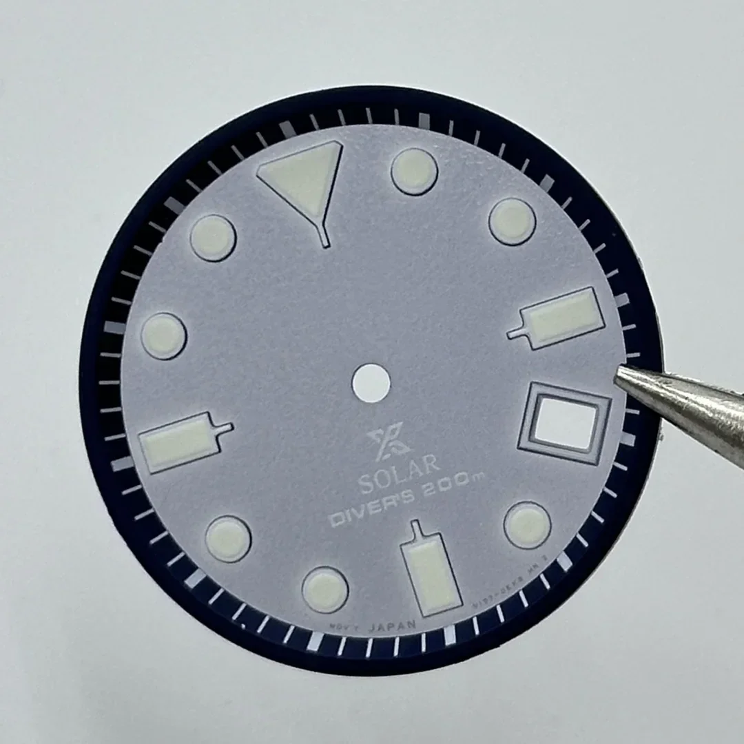 29.8mm Transparent Light Color Dial Suitable For VS42A Quartz Movement Green Lume Diver's 200m nh35 case Mod Parts Accessories