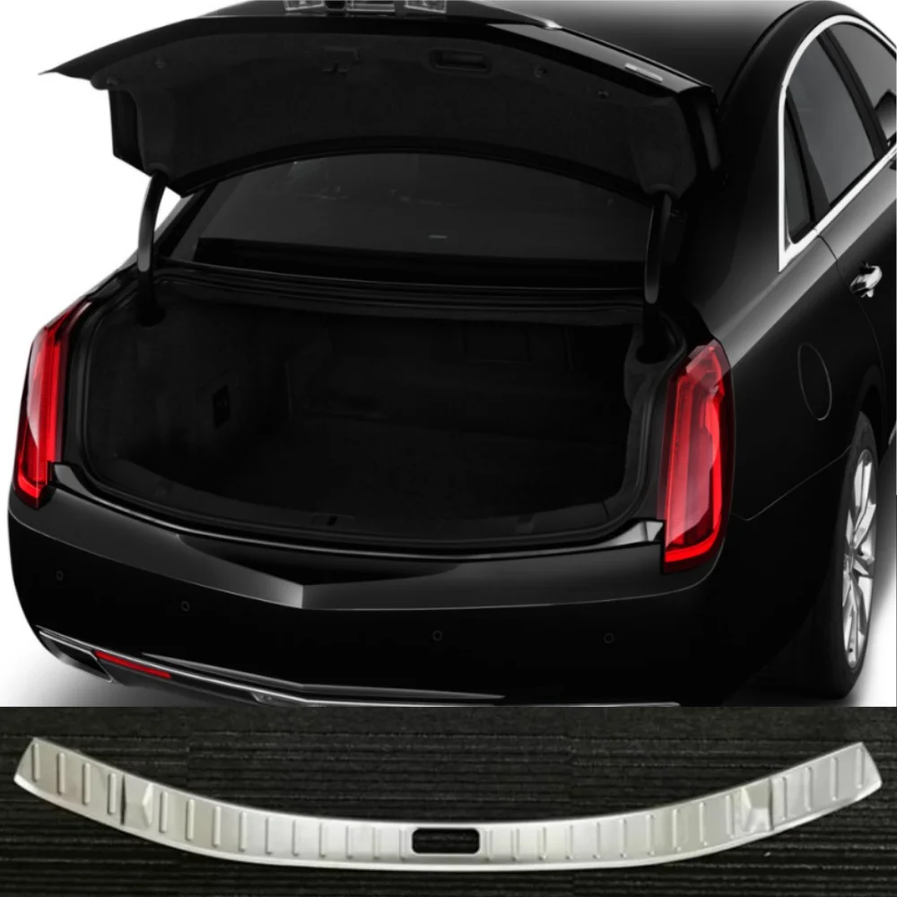 car trunk stainless steel built-in protective plate For Cadillac XTS 2013-2017