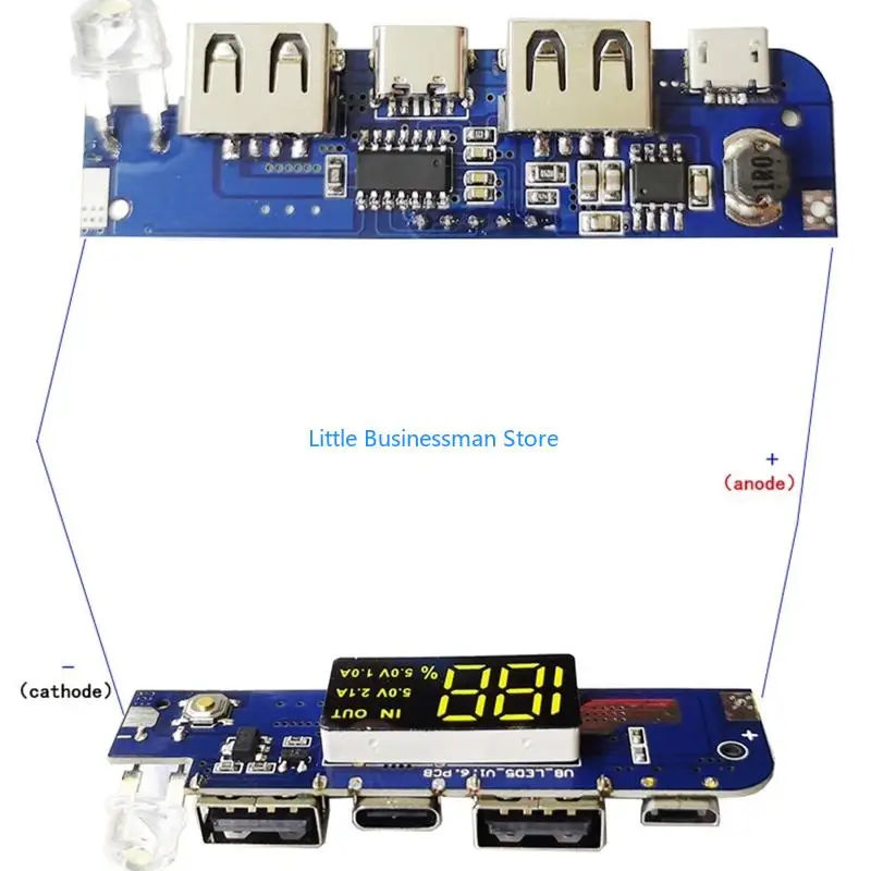 DIY Ladegerät Board Modul mit LED-Anzeige Motherboard M76A – Detail 4