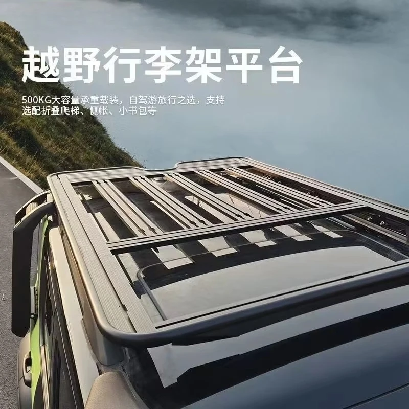 

300 roof rack frame modification folding ladder multi-functional roof rack off-road equipment