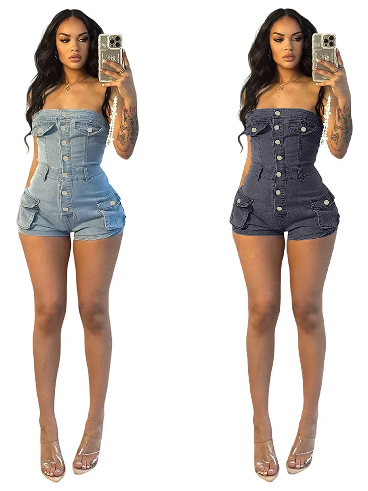 

Модные женские эластичные джинсовые брюки на бретельках Rer ort, расшитые бриллиантами, со средней талией, хлопковая повседневная модная одежда