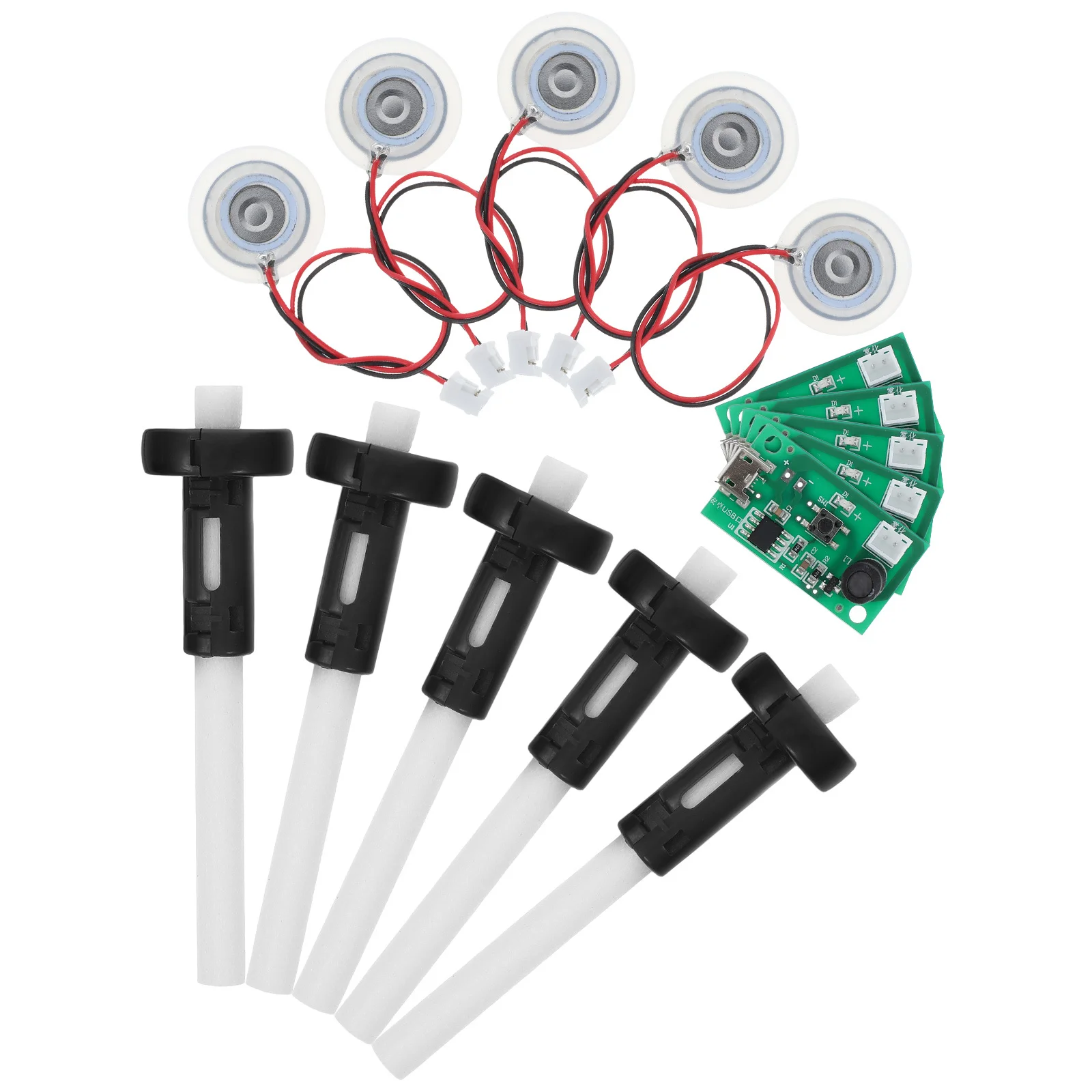 

5Sets USB Atomizer Board Mini Circuit Module Spray Plate High Efficiency Atomization DIY Kit Mist Maker for Home Travel
