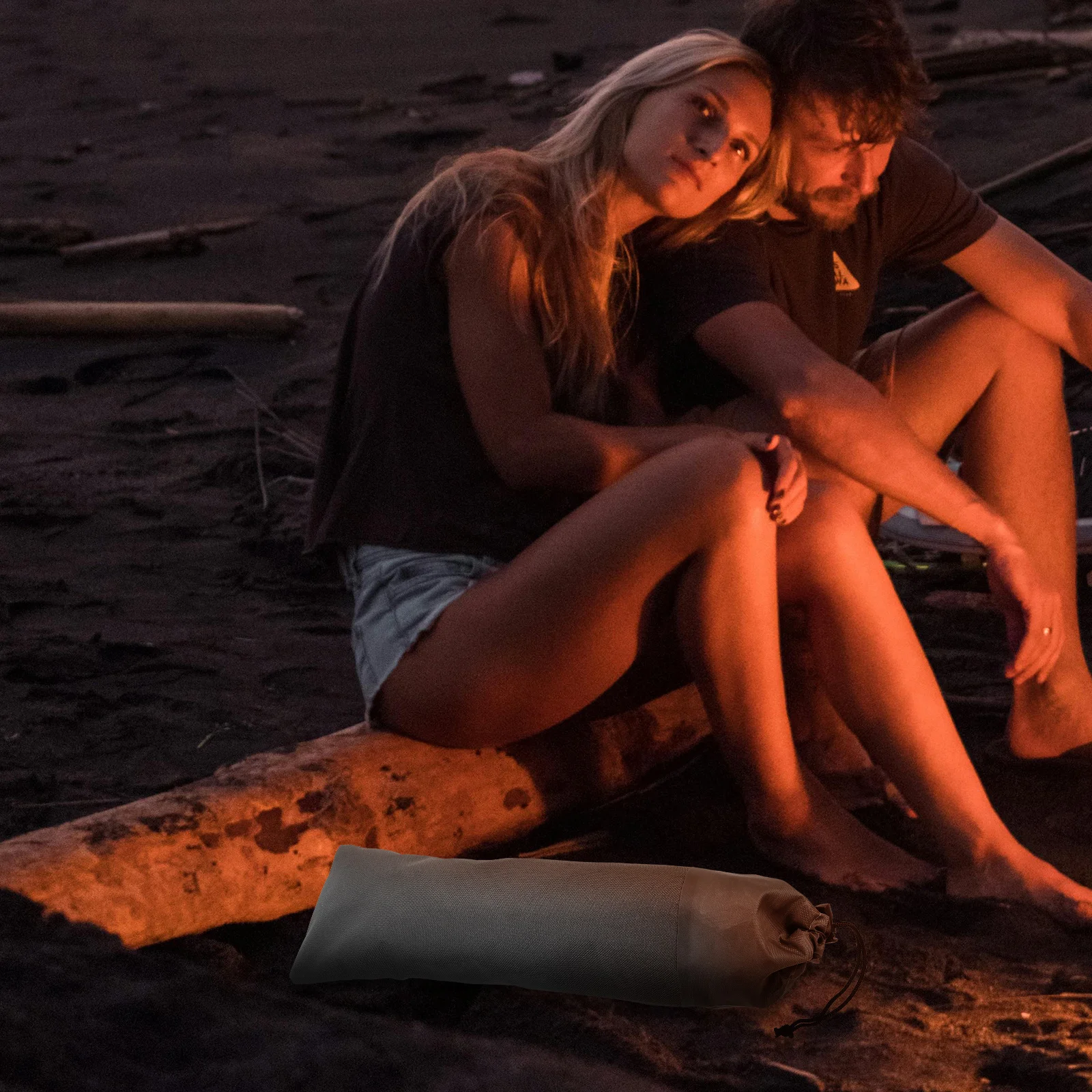 

2Pcs Camping Peg Bag High Strength Oxford Cloth Durable Tent Stake Storage Pouch Portable Outdoor Tool Organizer for Hiking