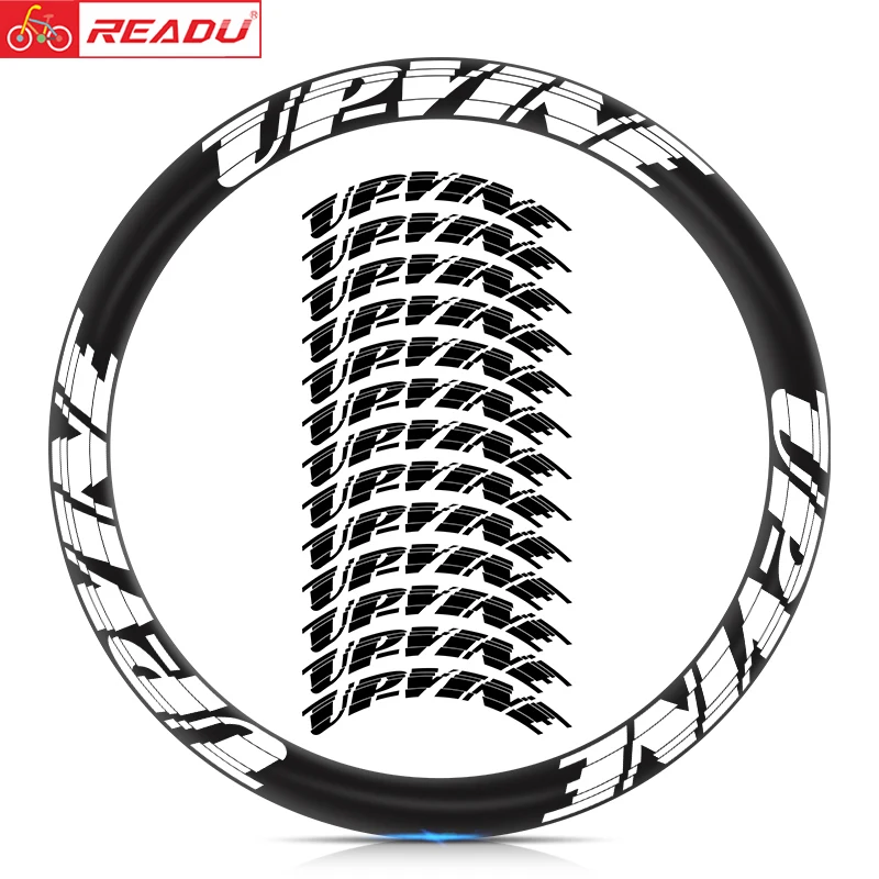 READU 12PCS Wheel Stickers C50Disc Bicycle Stickers Bike Rim Sticker Bike Decal Rims Reflective Decals bike accessories