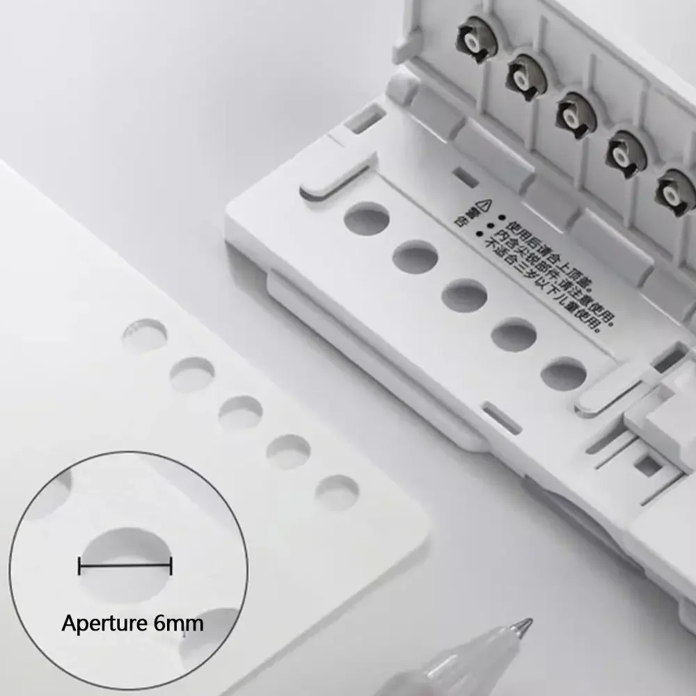 8 حفرة لكمة المحمولة حلقة الموثق دليل A5 B5 A4 فضفاضة ورقة دفتر ورق الناخس أداة مريحة خفيفة الوزن اللوازم المكتبية #3