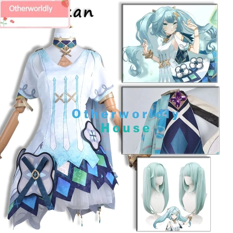 

Game Genshin Impact Faruzan Cosplay Costume Halloween Outfits Faruzan Dress Faruzan Outfits Jacquard Fabric Cosplay Costumes