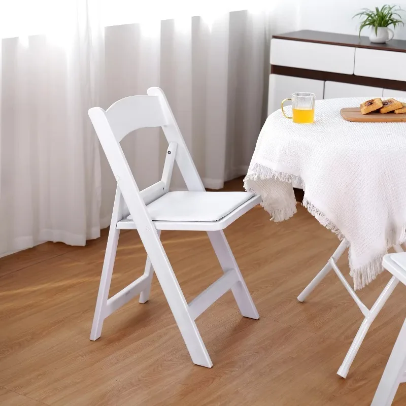 

Simple White Outdoor Wedding Folding Chair Resin Folding Chair Wimbledon Plastic Chair Home Folding Chair
