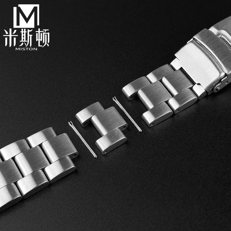 세이코 워터 고스트 시리즈 스테인리스 스틸 시계 스트랩, SRPD63 스테인리스 스틸 밴드 팔찌, SKX007 SKX009 다이빙 시계 체인, 5