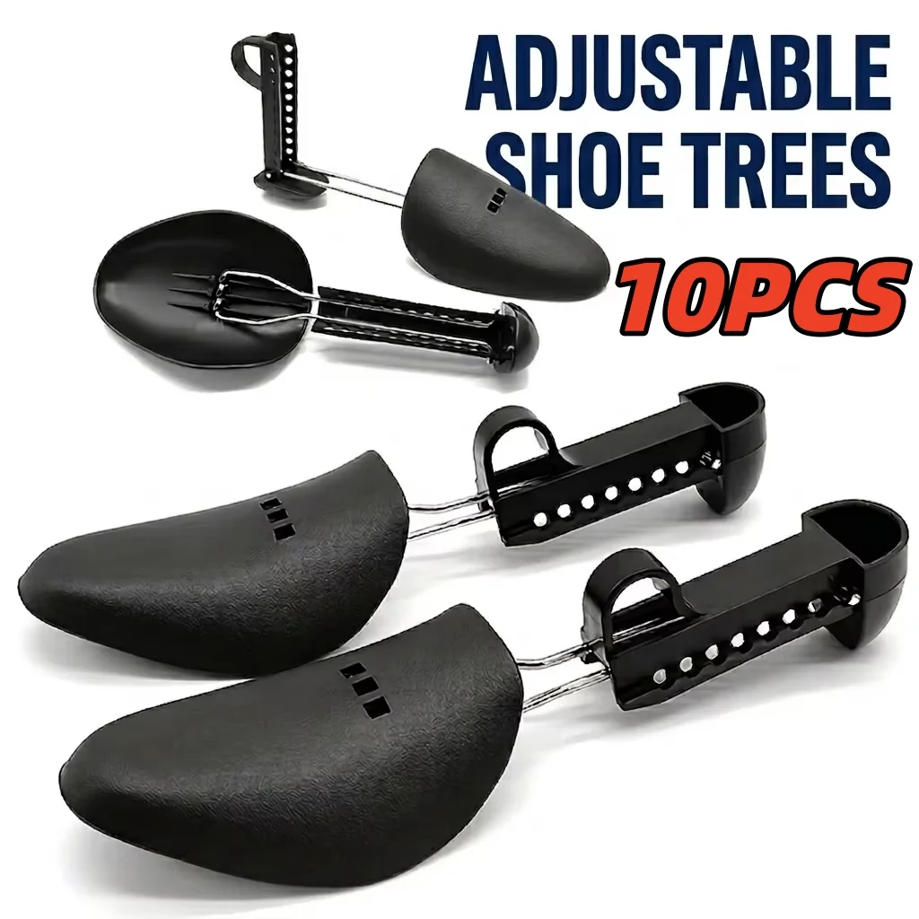 5 Pairs of Plastic Shoe Stretchers, Suitable for Unisex Fashion Leather Shoes, Adjustable and Portable Shoe Shaper