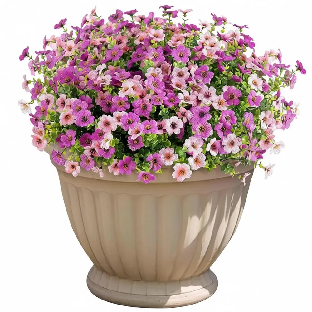 

12 Pack Artificial Daisy Flowers for Outdoor Spring/Summer Decor - UV-Resistant Silk Daisies for Planters, Porch, Patio, Yard