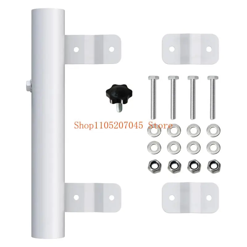 37cd Vehicle Flagpole Bracket for Displays, Mount with Backing Plates and Hardware for Recreational Vehicles