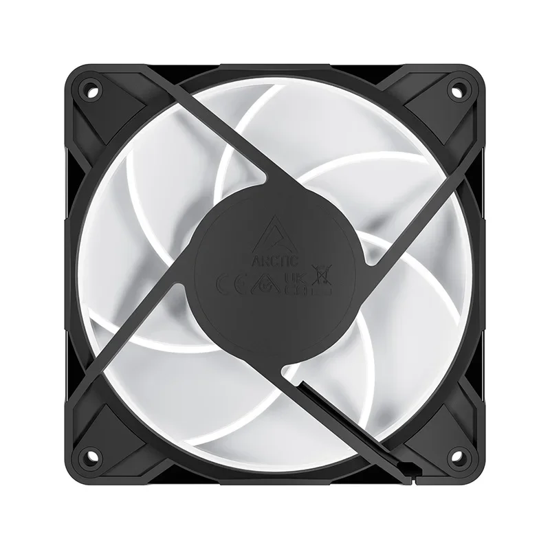 ARCTIC P12 Pro A-RGB 120mm PWM Case Fan, Optimised for Static Pressure, Fan Speed: 400–3000 RPM, 5V 3 Pin A-RGB LED, Single Fan