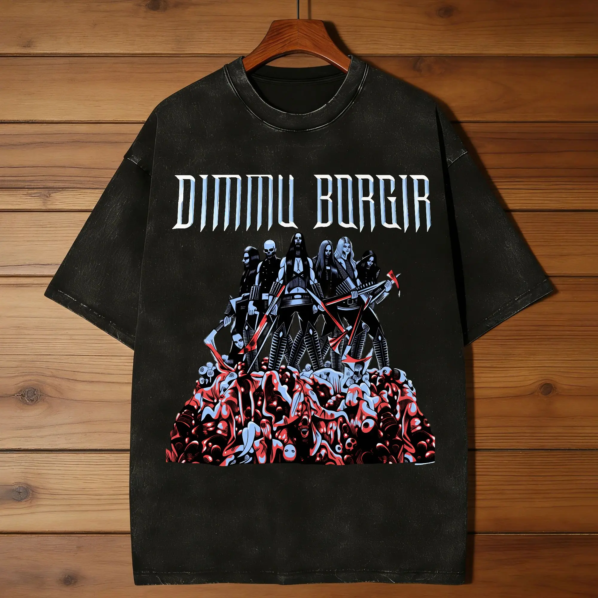 Dimmu Borgir Band T-Shirt Summer  Streetwear T-Shirts Casual Hip Hop Tee Shirt For Male Short-Sleeve Design Tops