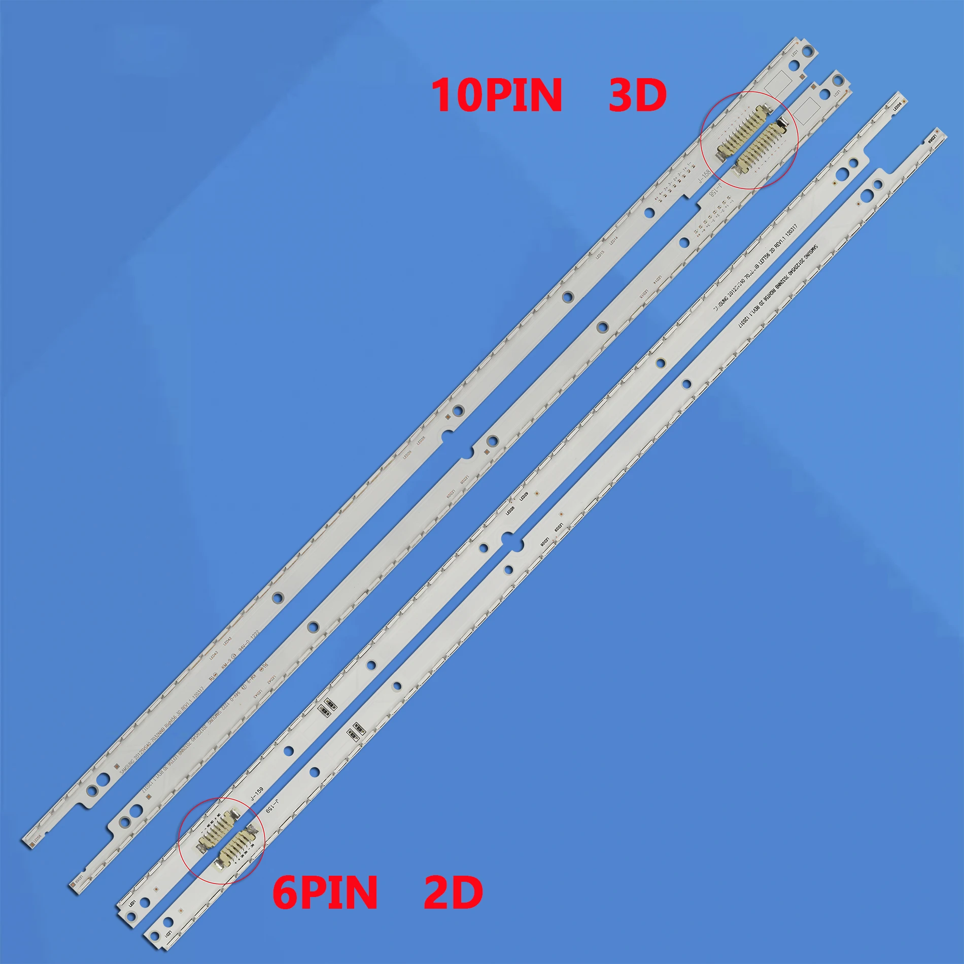 Bande de rétroéclairage LED (2) 40NNB JO 3D-7032LED-MCPCB-R L V1GE-400SMB-R3 V1GE-400SMA-R3 BN96-21461A BN96-21460A UE40ES6560 UE40ES5530